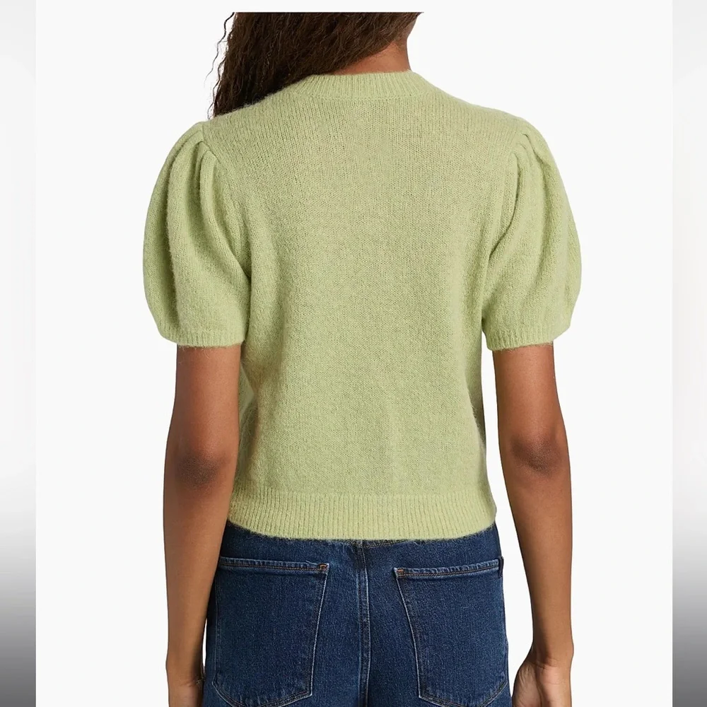 NWT DÔEN Anisa Alpaca-Blend Puff-Sleeve Cardigan - Picture 8 of 14